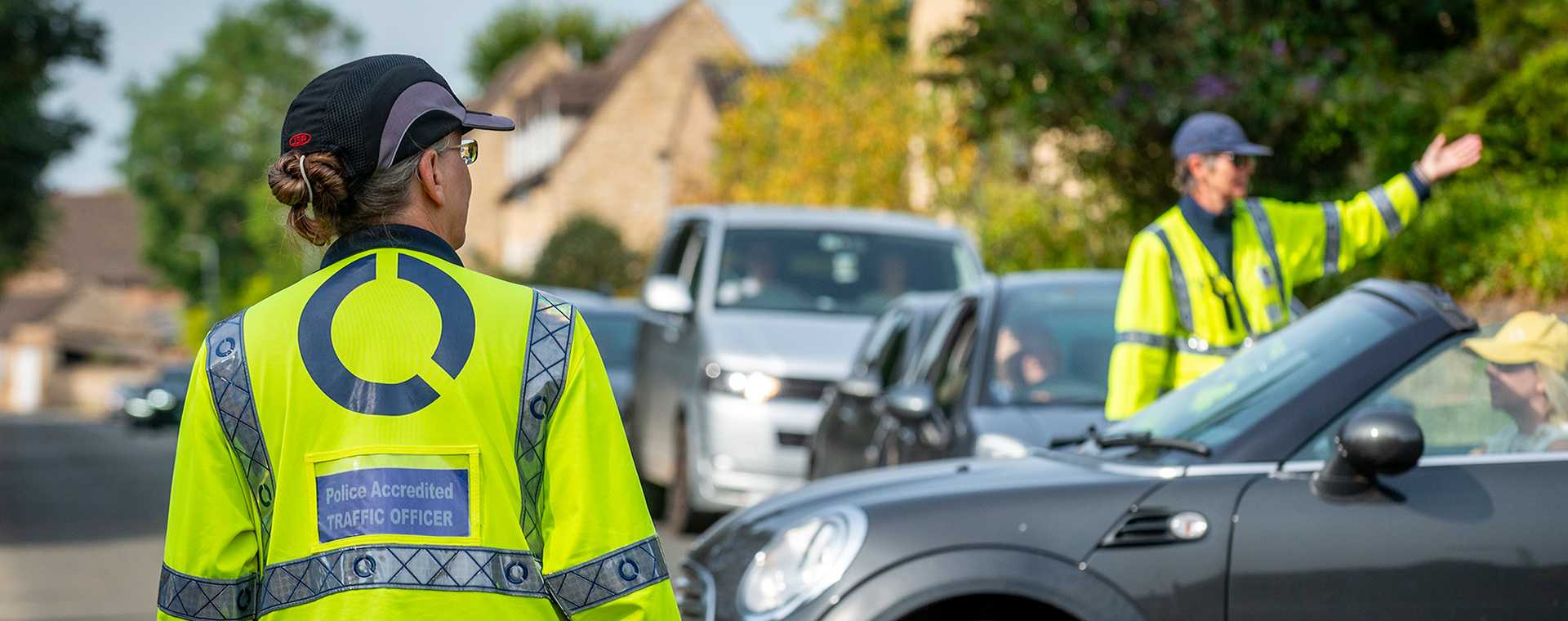 Police Accredited Traffic Officers directing traffic