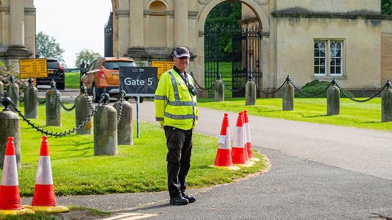 A Tracsis Events Marshal at gate 5